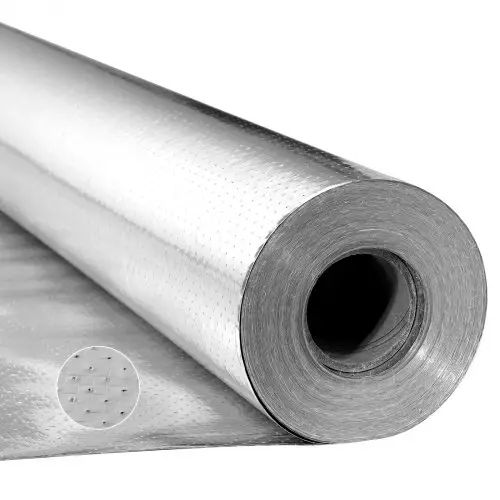 VEVOR isolatiefolie, 0,15 mm, isolatiefolie, reflecterende folie 76,2 x 1,22 m, dubbel reflecterende warmte-isolatie van aluminiumfolie, thermische folie, warmte-isolatierol voor ramen, camperdaken