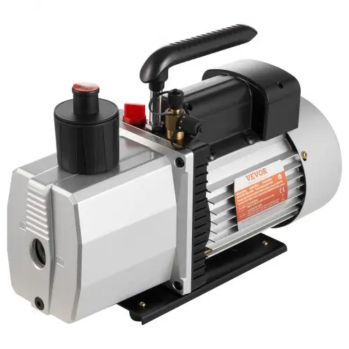VEVOR vacuümpomp 8 CFM 3/4 HP tweetraps airconditioning vacuümpomp 220V 0,3 PA Ultieme vacuümkoelmiddel HVAC-tool voor autoreparatie vacuümevacuatie