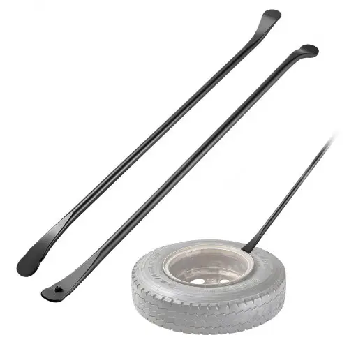 VEVOR Bandenmontagegereedschap Handmatige Bandenwisselaar 2 stuks Metalen Bandenlichter 97 cm Bandenmontagelichter voor het monteren en demonteren van banden voor mobiele autoreparaties buitenshuis, geschikt voor universele voertuigtypen Zwart