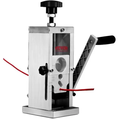 VEVOR kabelstripmachine 1,5-40mm kabelstripmachine handmatige of booraangedreven kabelstripmachine 130x130x300mm Ideaal voor het strippen van gecoate monofilament meeraderige kabels
