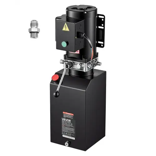 VEVOR elektrische hydraulische pomp voor kipperaanhangers 220-240 V AC 2,2 kW 15 L enkelwerkend, maximale reactiedruk 22 MPa, debiet 6,3 l/min, hydraulische unit voor autoliften (verticale montage)