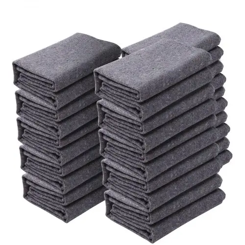 VEVOR 12x verhuisdekens 1829x1372mm Meubeldekens Gerecycled katoen Opslagdekens Verhuisdekens Transportdekens Meubeldekens Verpakkingsdekens ter bescherming van meubels