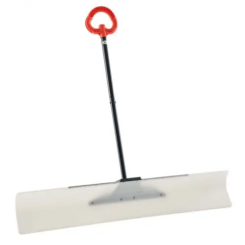 VEVOR Sneeuwschuiver, 1235x1250 mm Sneeuwruimer met ergonomische handgreep, HDPE-schepblad, sneeuwruimgereedschap, draagbare sneeuwschuiver voor het reinigen van opritten, trappen en trottoirs