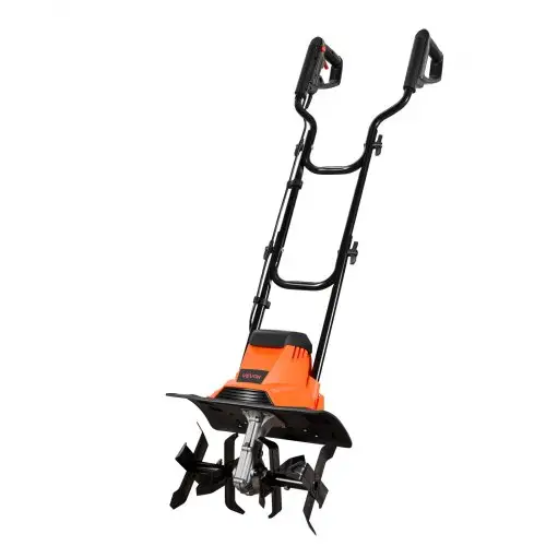 VEVOR elektrische grondfrees, 36 cm werkbreedte, 22 cm werkdiepte, 1200 W motor, grondvergruizer, cultivator met stalen tanden en inklapbaar stuur, tuinfrees voor gazon-, erf- en tuinonderhoud