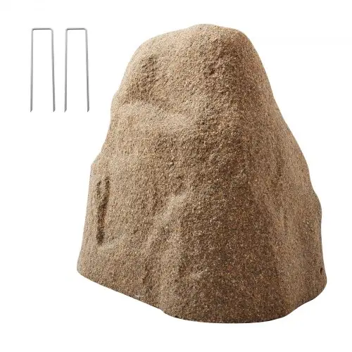 VEVOR Cover Rock, kunstmatige stenen afdekking voor buiten, tuinrots, lichtgewicht en weerbestendige kunstmatige rots voor landschapsarchitectuur, tuindecoratie, transformatorhuis, zandbruin, maat S