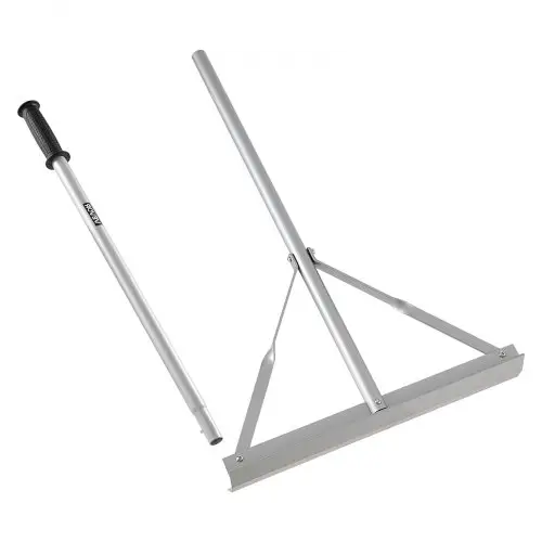 VEVOR Teerstrooier 508 mm, Aluminium Teerkrabber, Grindkrabber met 1510 mm Handvat, Asfalthark voor het egaliseren van asfalt en grond, Betonbestrating, Zand gladmaken, Zonder tanden