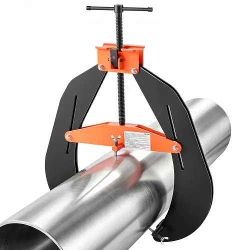 VEVOR pijpuitlijnklem voor buizen van Ø203-508 mm, uitlijngereedschap, pijpuitlijnklem voor werkplaats, garage en bouwplaats, staalconstructie, 3-punts, met T-handgreep en snelontgrendelingsknop