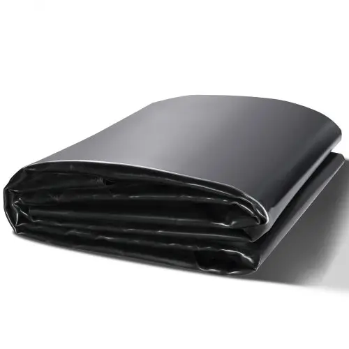VEVOR vijverfolie, 3 x 4,5 meter, 45 mm dik, flexibele EPDM vijverfolie, gemakkelijk op maat te snijden onderlaag voor vis- of koivijvers, watervalbasis, fonteinen, watertuinen, zwart
