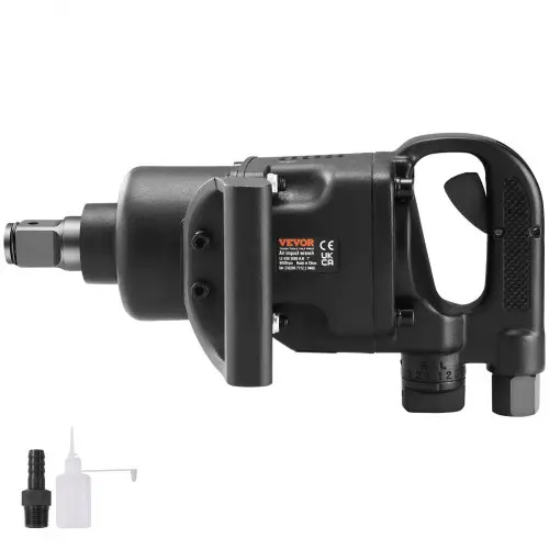 VEVOR 1-inch luchtslagsleutel, tot 3500 Nm omgekeerd koppel, 1-inch luchtslagsleutel, lichtgewicht, met 2 handgrepen voor zware reparaties en onderhoud