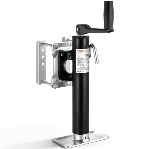 VEVOR Trailer Jack, 907 kg dynamisch draagvermogen, robuuste draaibare krikstandaard, 265-515 mm krikstandaard met handgreep voor caravantrailers, paardentrailers, aanhangwagens en jachttrailers