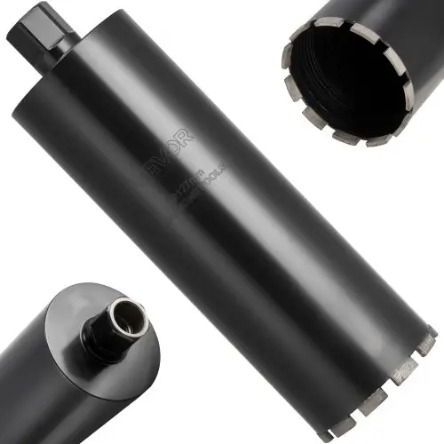 VEVOR kernboor, 127 mm diameter, 356 mm boordiepte, 1-1/4 inch-7 binnendraad, zeer nauwkeurige lastechnologie, natte diamantkernboor voor gewapend beton, baksteen en metselwerk.