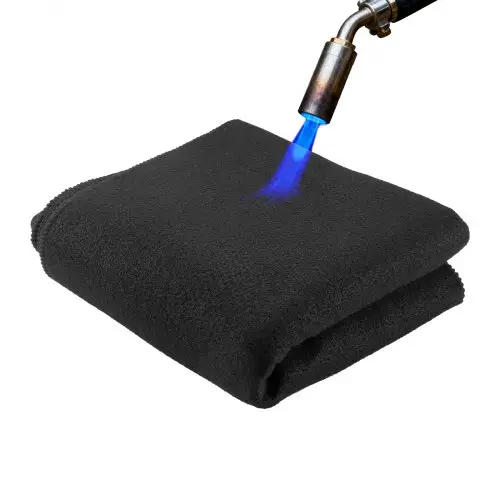 VEVOR branddeken, 1016x1016 mm, vlamvertragende lasdeken van koolstofvilt, hittebestendig tot 982 °C, 3,5 mm dik, brandwerende isolatiemat, brandwerende deken, blusdeken