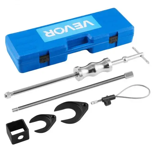 VEVOR Heavy Duty glijhamerset voor voorwielaandrijfastrekker, gereedschapsset voor binnenste homokinetische koppelingsastrekker met 5/8" 18 glijhamer en 2/2,5" vorkadapter
