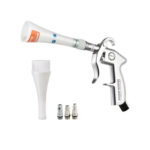 VEVOR persluchtreinigingspistool, 6–9,2 bar waspistool met 2 sproeiersets, 360° draaibare sproeier voor grondige reiniging, autoreinigingspistool, compatibel met 1/4 NPT luchtcompressor.