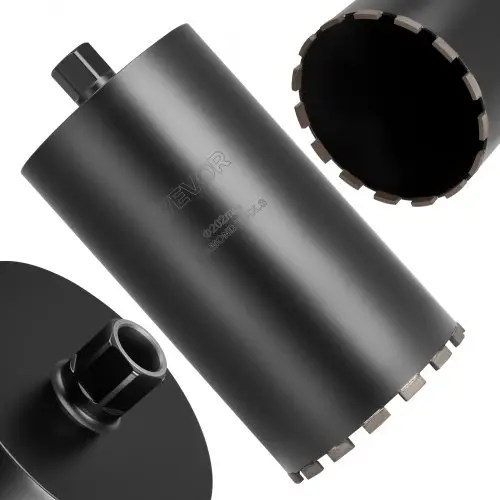 VEVOR kernboor, 203 mm diameter, 356 mm boordiepte, 1-1/4 inch-7 binnendraad, zeer nauwkeurige lastechnologie, natte diamantkernboor voor gewapend beton, baksteen en metselwerk.