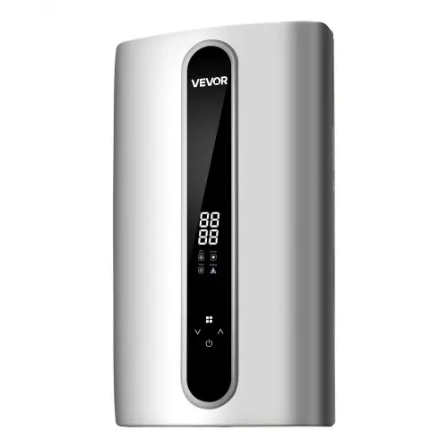 VEVOR Elektronische Doorstroomverwarmer 18 kW 3-fasen, Waterverwarmer voor Douche, Bad & Keuken, ABS-behuizing, Gegoten Aluminium Verwarmingselement, 30-55°C Instelbaar, LED-touchbediening