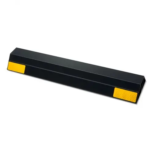 VEVOR Parkeerstoppers Wielstoppers 2 stuks. Parkeerhulp voor de garage, parkeerbegrenzer met reflecterende strips, parkeerbarrière van PP voor auto's, bestelwagens en vrachtwagens, wielgeleider, parkeerbegrenzer