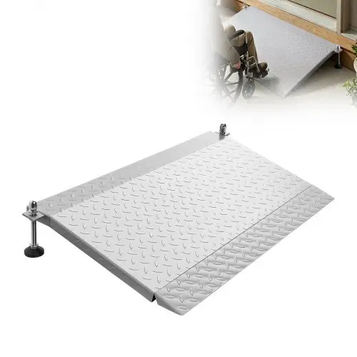 VEVOR Drempelhelling 1080x590mm, 453,6kg, zware rolstoelhelling met verstelbare hoogte, antislip ijzeren helling, stabiele helling voor rolstoelen, scootmobielen, deurdrempels, stoepranden en trappen.