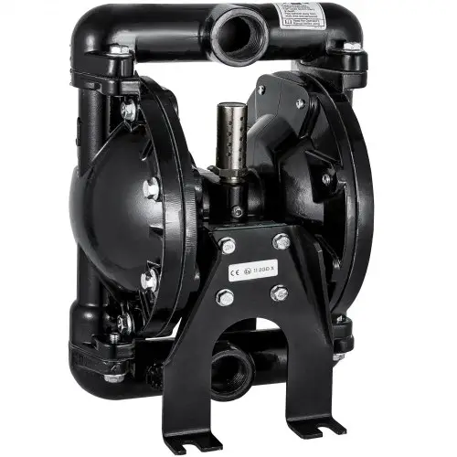 VEVOR Luchtbediende dubbelmembraanpomp 1 inch inlaat/uitlaat aluminium 24 GPM max. 120 PSI voor industrieel gebruik, QBY4-25LF46-1inch-35