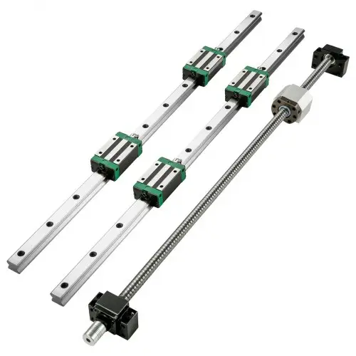 VEVOR Lineaire geleider HGR 20-1500mm lineaire rail met 4 stuks schuifblok kogelomloopspindelgeleiderail voor 3D-printer CNC-machine