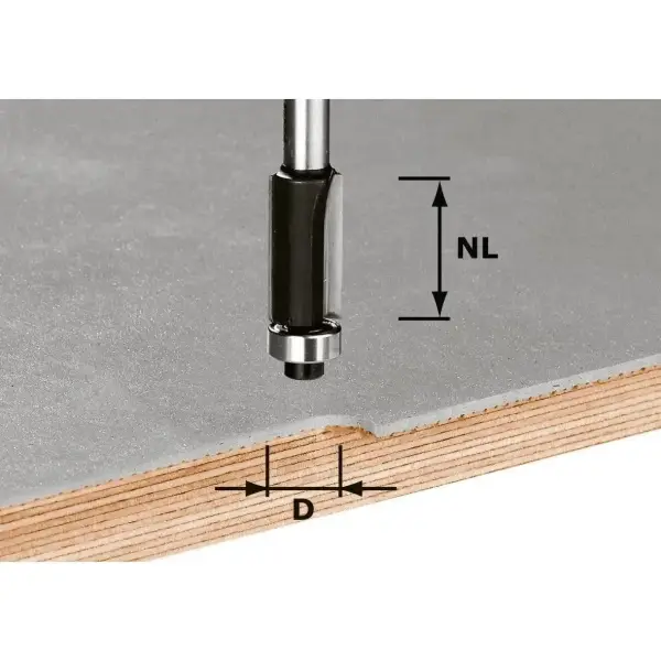 Festool HW S8 D12,7/NL25 Freesbit Kantenfrees S 8mm 12,7x25mm - 491027
