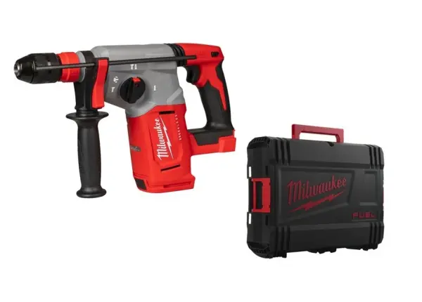 Milwaukee M18 BLHX-0X Accu combihamer SDS-Plus 2,3J + snelwisselboorkop 18V Basic Body in HD-Box - 4933478891