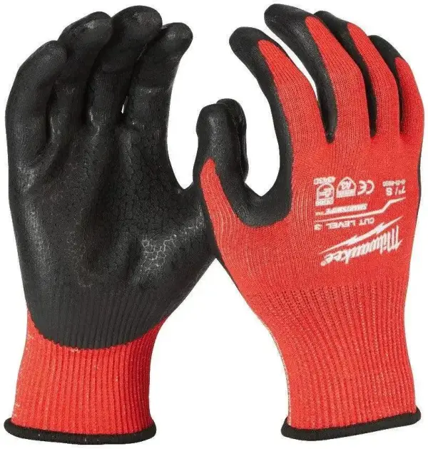 Milwaukee M / 8 snijklasse 3 gedimde handschoenen. Cut Level 3 Gloves - 1pc - 4932471420