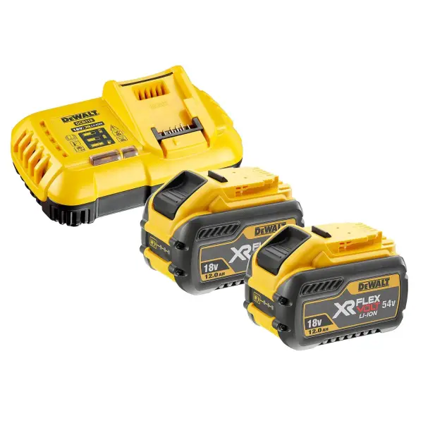 DeWALT DCB118Y2 Starterset 2x DCB548 Accu 12.0Ah 54V XR FlexVolt + Snellader DCB118