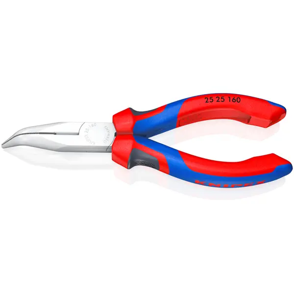 Knipex 165 mm Platspitse tang met zijsnijder (radiotang) - comfortgreep - 25 25 160
