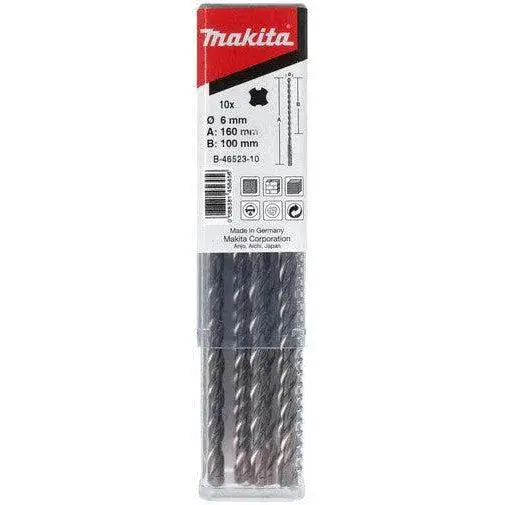 Makita 6x160mm SDS-PLUS boor 10st - P2S - B-46523-10