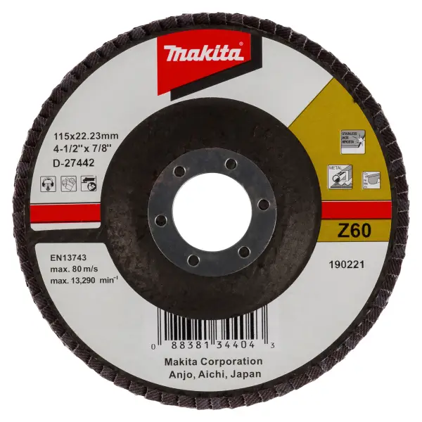 Makita Z60 115mm Lamellenschuurschijf - D-27442