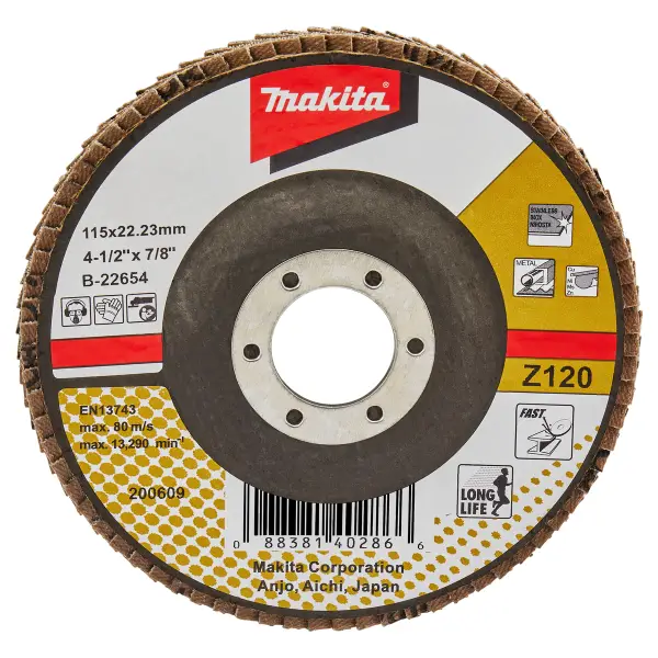Makita Z120 115mm Lamellenschuurschijf - B-22654