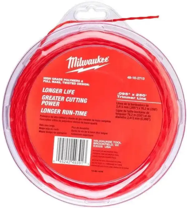 Milwaukee 2,4mm x 76m trimmerdraad - 49162713