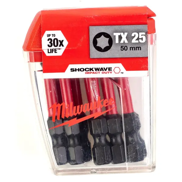 Milwaukee SHOCKWAVE™ TX25 x 50 mm Schroefbit (10 stuks) - 4932430882