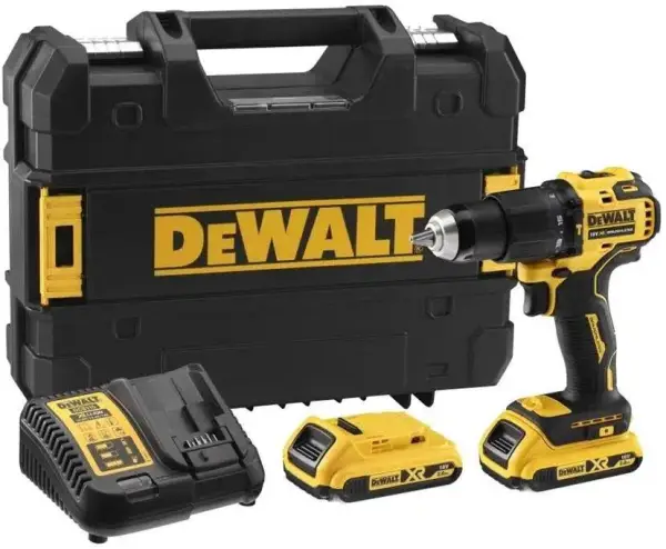 DeWALT DCD709D2T Compacte accu klop-/schroefboormachine 18V XR 2.0Ah in TSTAK