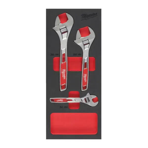 Milwaukee 3-delig Foam inlay verstelbare moersleutelset - TOOLGUARD™ - 4932492397