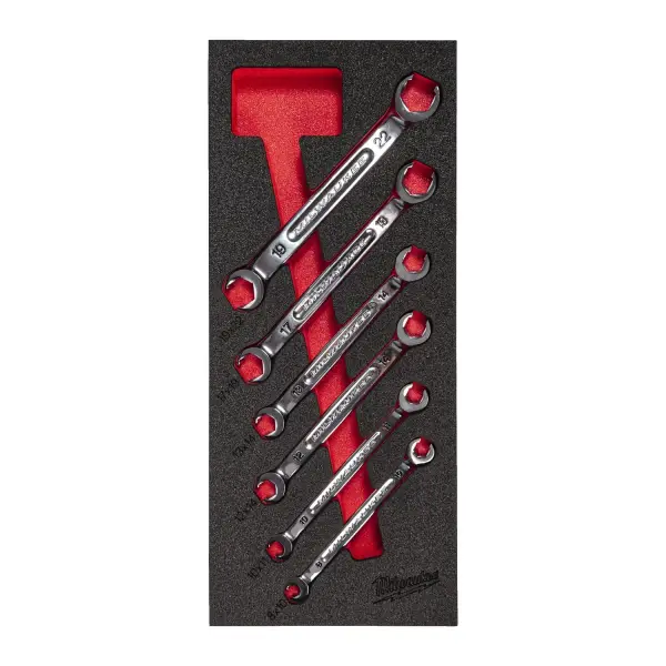 Milwaukee 6-delig Foam inlay open ringsleutelset - TOOLGUARD™ - 4932493628