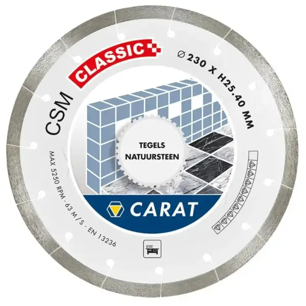 Carat 200x25,4mm CLASSIC Diamantzaag natuursteen/tegels - CSM - CSMC200400