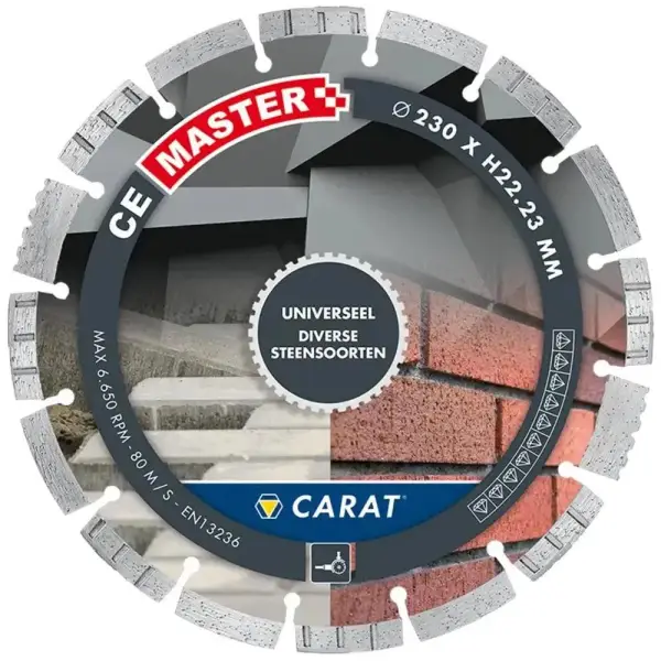 Carat 125x22,23mm MASTER Diamantschijf universeel - CE - CEM1253000