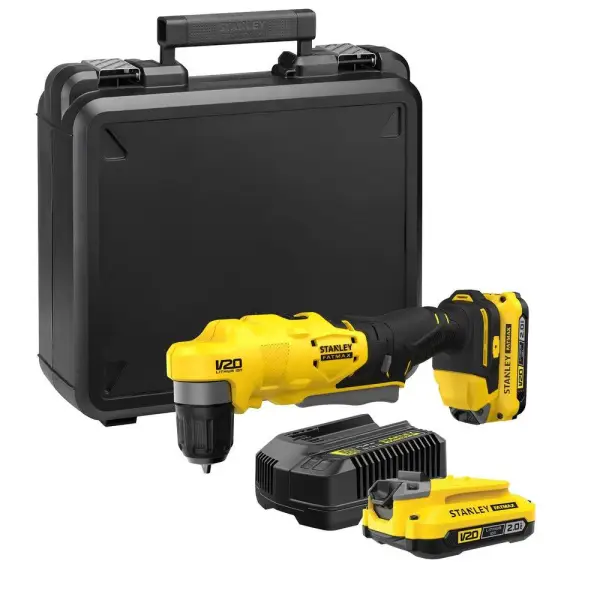 Stanley SFMCD750D2K FATMAX® V20 Accu Haakse Boormachine 18V 2.0Ah in koffer