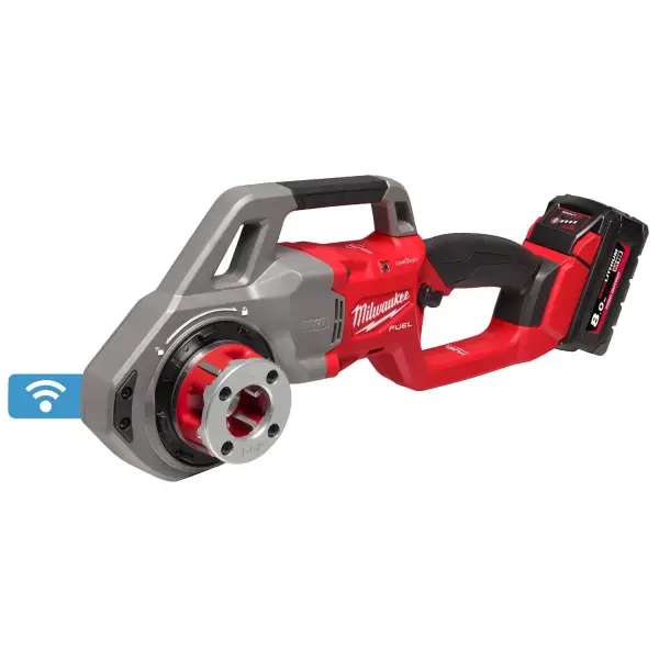 Milwaukee M18 FUEL™ FPT114-802CA ONE-KEY™ Accu draadsnijder 1 1/4" + 4x BSPT koppen 18V 8.0Ah in koffer - 4933499199