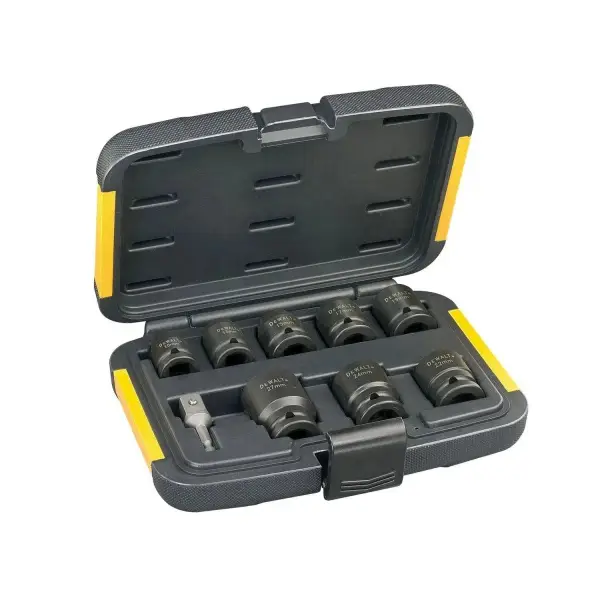 DeWALT 9-delig 1/2" Krachtdoppenset Vierkant | kort - DT7507