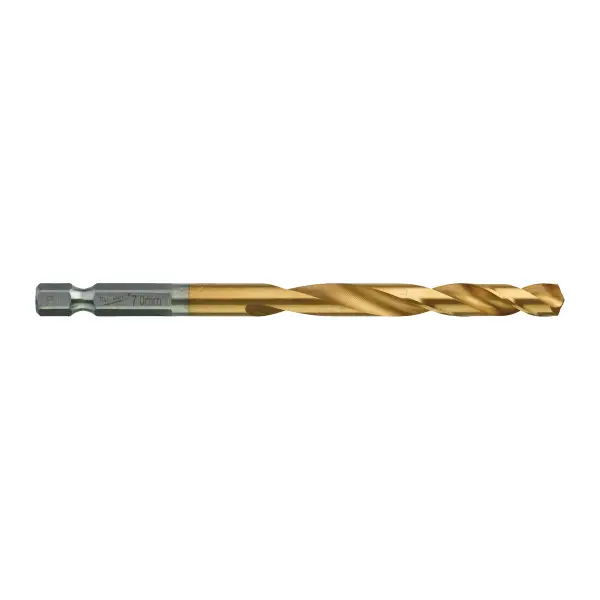 Milwaukee Metaalboor HSS-G Ti. SHOCKWAVE RED HEX 7 mm (5 stuks) - 4932478182