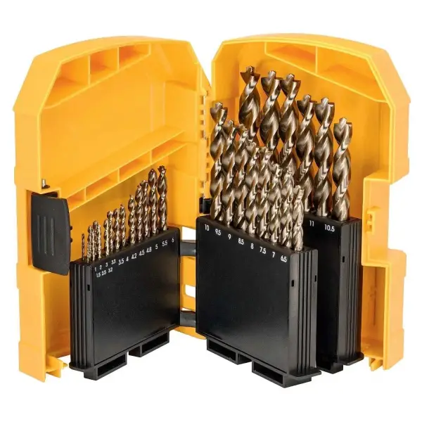 DeWALT 29-delige HSS E Cobalt Metaalboren Set in Cassette - DT4957