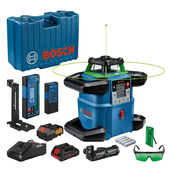 Bosch Professional PRO GRL 650 CHVG + LR 65 G + RC 6 + WM 6 Rotatielaser groen in koffer - 0601061V00