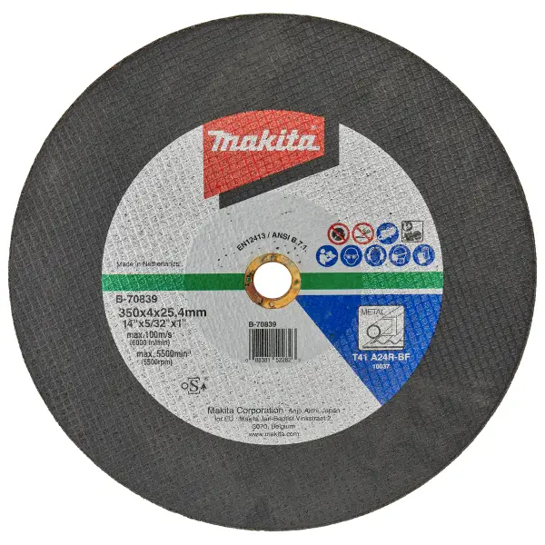 Makita 350 x 25,4 x 4,0 mm Doorslijpschijf Staal - B-70839