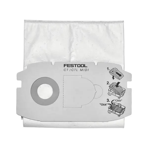 Festool SC FIS-CT MIDI/5 SELFCLEAN Filterzak voor CTL MIDI tot 2018 (5 stuks) - 498411