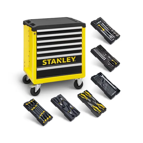 Stanley Transmodule Gevulde Gereedschapskar 7 Laden + 6 Modules - STHT6-80827