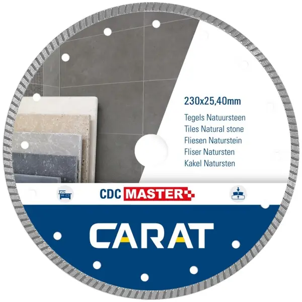Carat Diamantzaag tegels / natuursteen CDCM Ø 300 mm, asgat 25,40 mm - CDCM300400