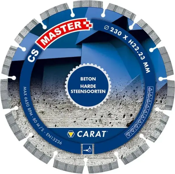 Carat 230x22,23mm MASTER Diamantschijf beton/hard steen - CS - CSM2303000